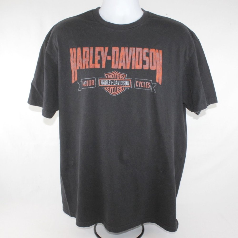 Harley Davidson Biker Built Savannah Georgia Short Sleeve Shirt Size L Large